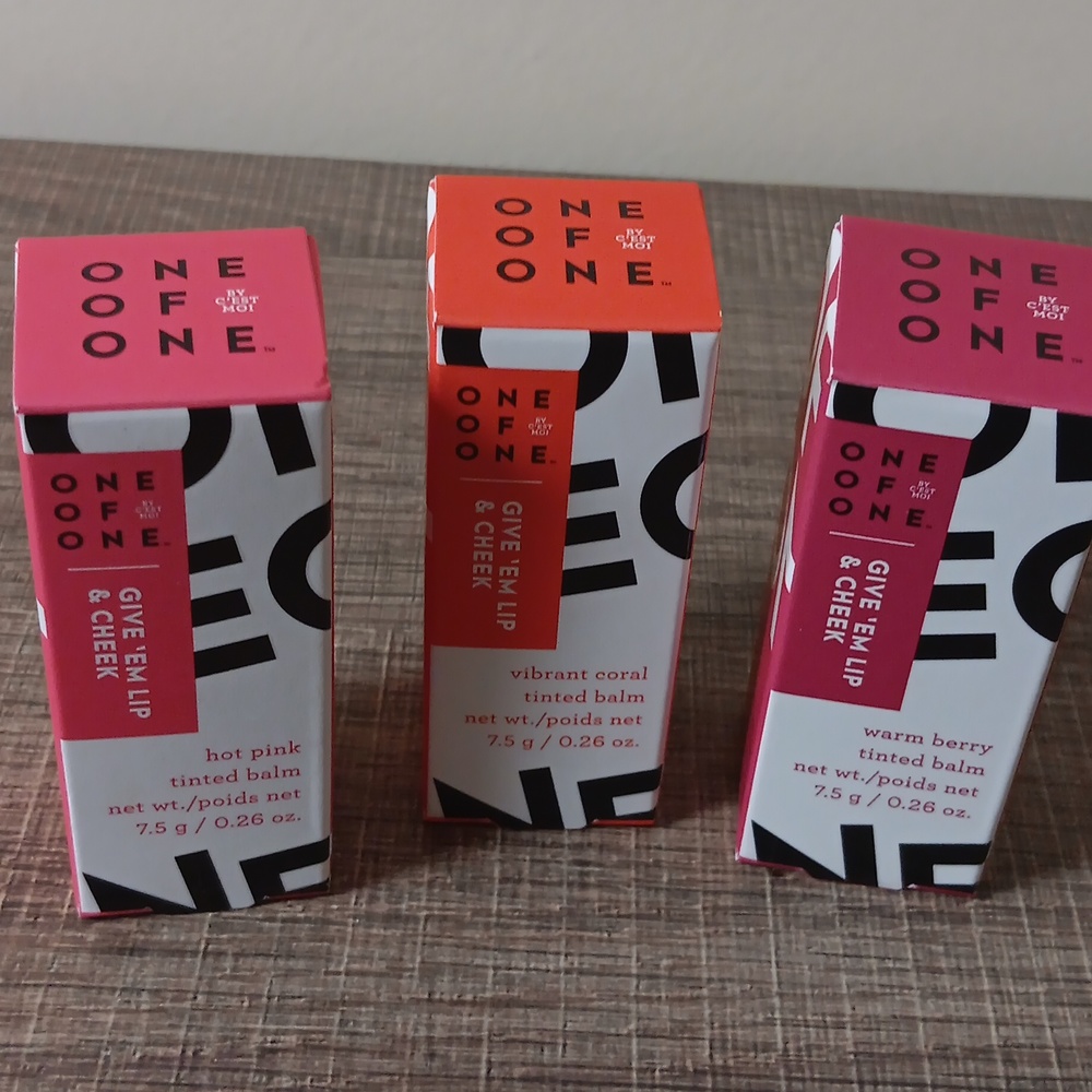 3 piece set tinted lip balm